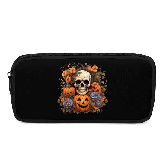 Indie skull design Halloween Gift Pencil Cases