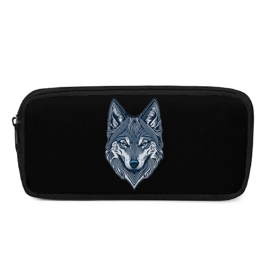 Beautiful wolf face Pencil Cases