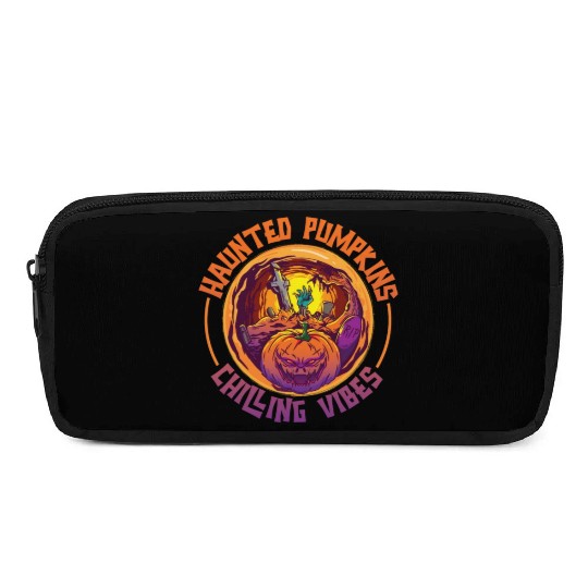 Scary Pumpkin Halloween Costume Autumn Fall Gift Pencil Cases