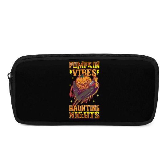 Scary Pumpkin Halloween Costume Autumn Fall Gift Pencil Cases