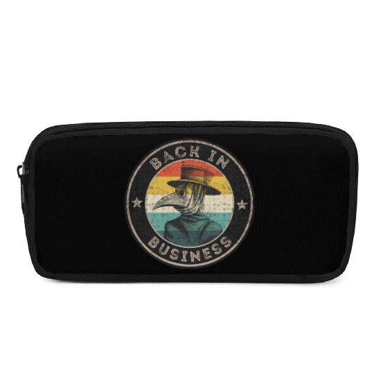 Wear A Mask Plague Doctor Vintage Retro Back In Pencil Cases