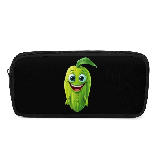 Kawaii Veggie Delight: Cucumber, Green Pumpkin & Pencil Cases