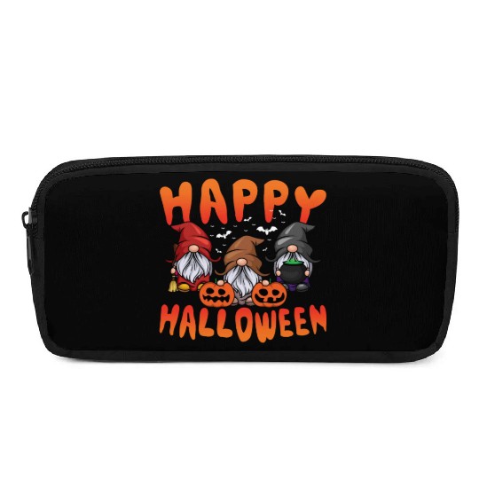 Pumpkin Halloween Gnomes Lazy Creepy Halloween Pencil Cases