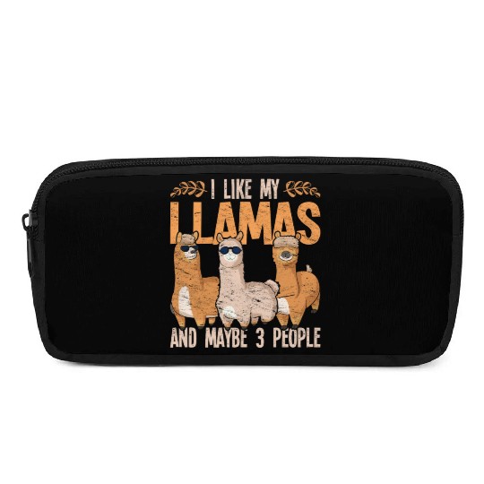 I like my llamas and maybe 3 people alpaca Pencil Cases