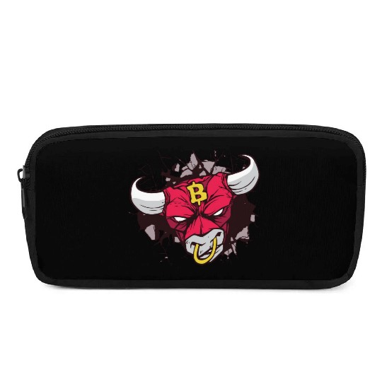 Angry bull crypto sign Pencil Cases
