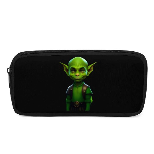 Green Goblin Rascal Embrace the Mischief Pencil Cases