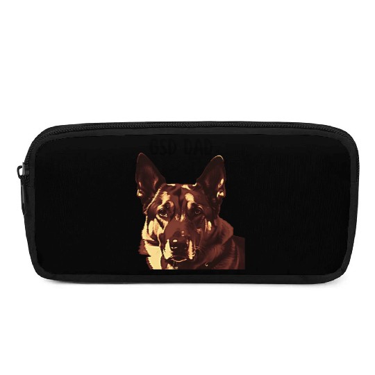 GSD dad dog lovers graphic Pencil Cases and apparel