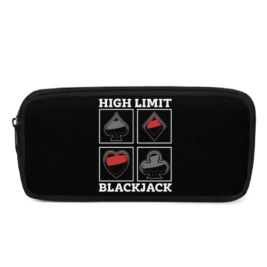 Classic Blackjack High Limit Blackjack Card Game Pencil Cases