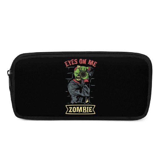 Zombie Photographer Horror Photographer Spooky Pencil Cases