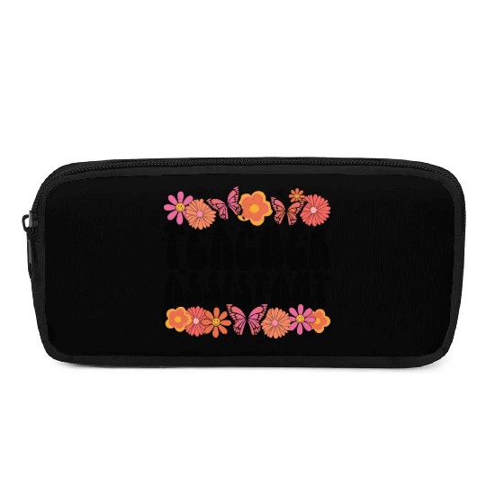 Floral Teacher Assistant Pencil Cases