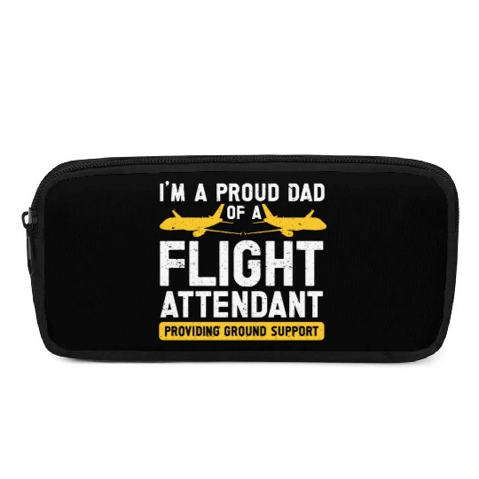 Flight Attendant Dad Airplane Flight Attendant Pencil Cases