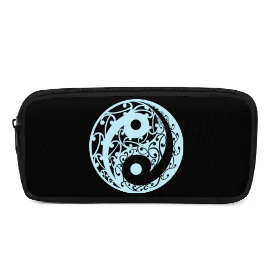 Yin And Yang In A Koru Pattern In A Light Blue Pencil Cases
