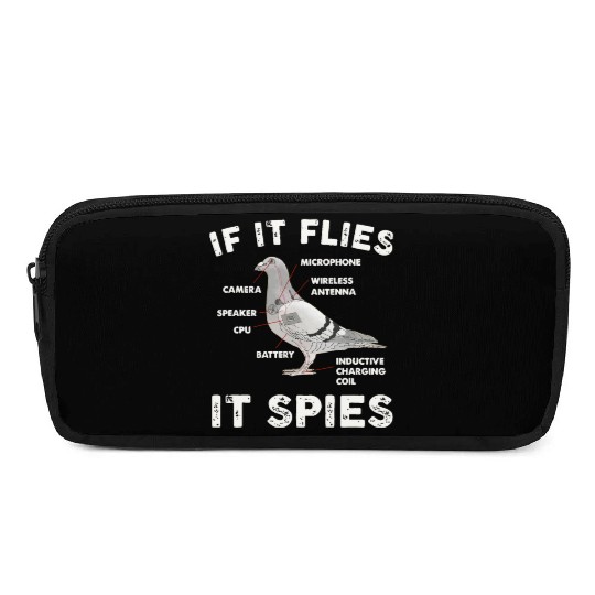 If It Flies It Spies Pigeon Anatomy Bird Aren Pencil Cases