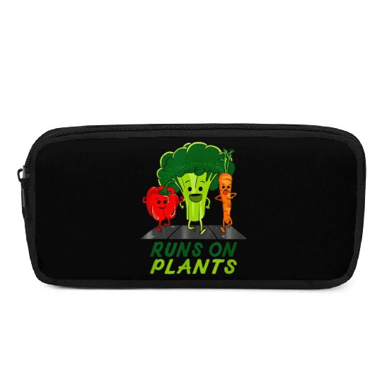 runs on plants vegan vegetarian runner broccoli gi Pencil Cases
