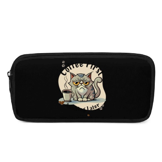 Coffee First - Adulting Later (...maybe) Pencil Cases