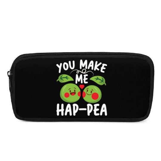 You Make Me Hap-pea for a Husband Wife Bride Pencil Cases