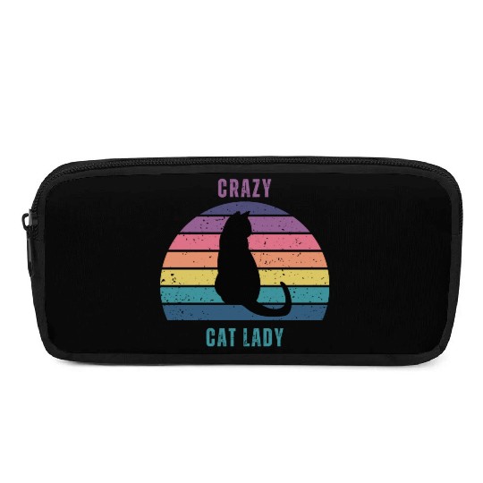 crazy cat lady Pencil Cases