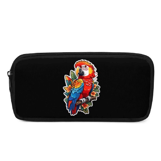Scarlet Macaw Kawaii Pencil Cases