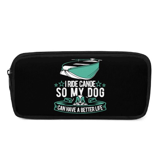 Canoe Canoeing Canoeist Dog Pencil Cases