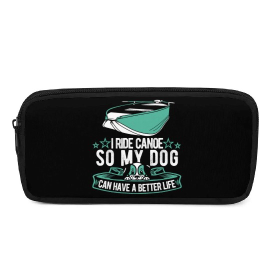 Canoe Canoeing Canoeist Dog Pencil Cases