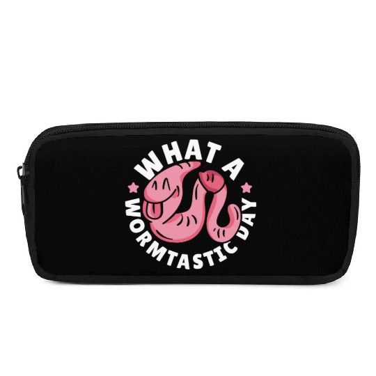 What A Wormtastic Day Worm Farming Vermiculture Pencil Cases