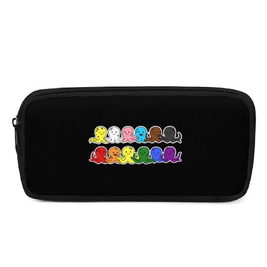 Pride Progress Flag Octopus Design for Equality Pencil Cases