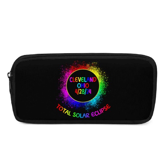 Total Solar Eclipse Cleveland Ohio 4/28/24 Kids Pencil Cases