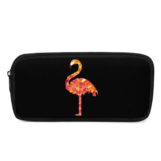 Flamingo made of autumn leaves Pencil Cases