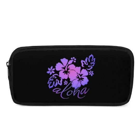 Sunset Hibiscus Aloha Graphic Pencil Cases