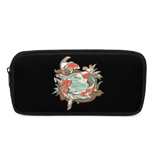 Tranquil Oasis: Koi Pond Serenity Pencil Cases