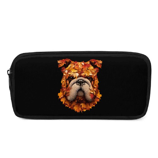 Pug dog autumn pug Pencil Cases