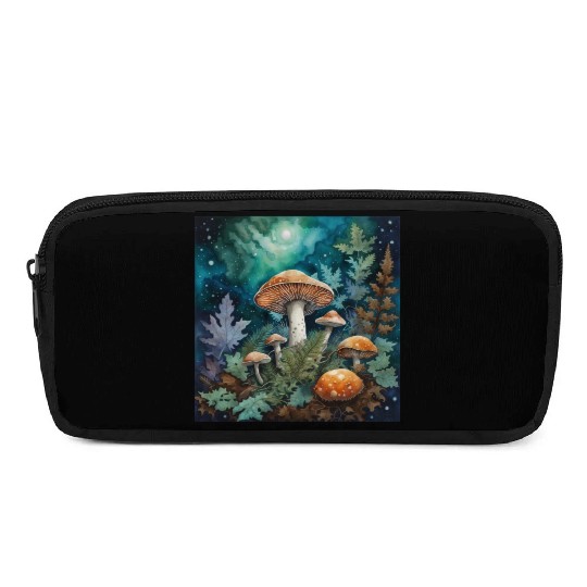Full Moon Mushroom Nature Pencil Cases