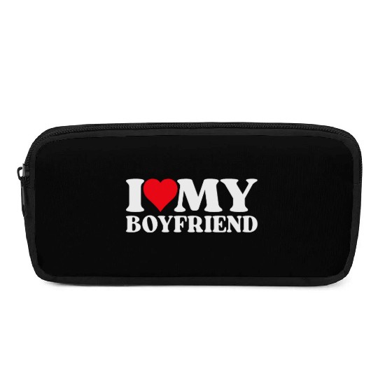 I Love My Boyfriend Pencil Cases