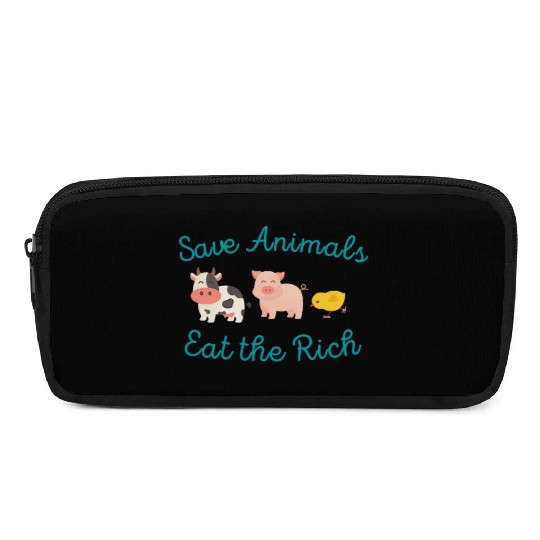 Save Animals Eat the Rich Pencil Cases