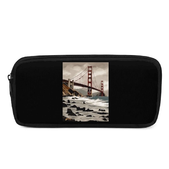 Golden Gate Bridge California Pencil Cases, Golden Gate