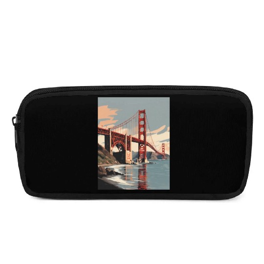 Golden Gate Bridge California Pencil Cases, Golden Gate