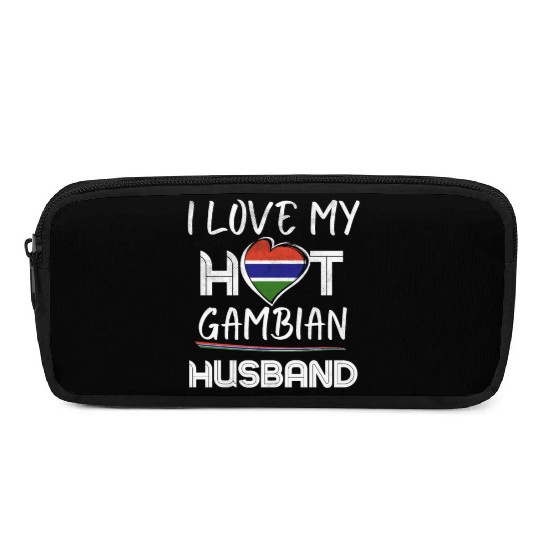 Funny Gambian Husband Proud Wife Pencil Cases