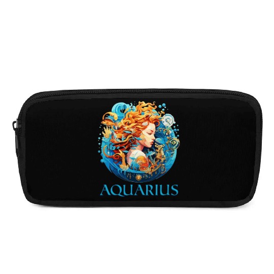 Embrace Your Aquarius Identity: Aquarius Pride Pencil Cases