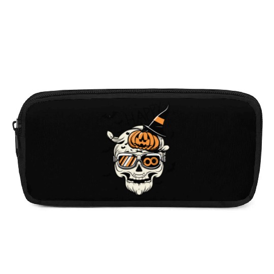Skull Candy Punppkin Halloween Pencil Cases