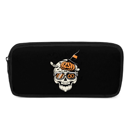 Skull Candy Punppkin Halloween Pencil Cases
