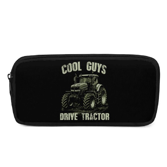 Cool Guys Drive Tractor Farmer Agriculture Gift Pencil Cases