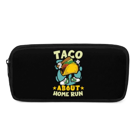 Taco Mexican Food Baseball Card Baseball Player Pencil Cases