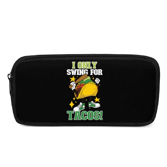 Taco Mexican Food Baseball Card Baseball Player Pencil Cases
