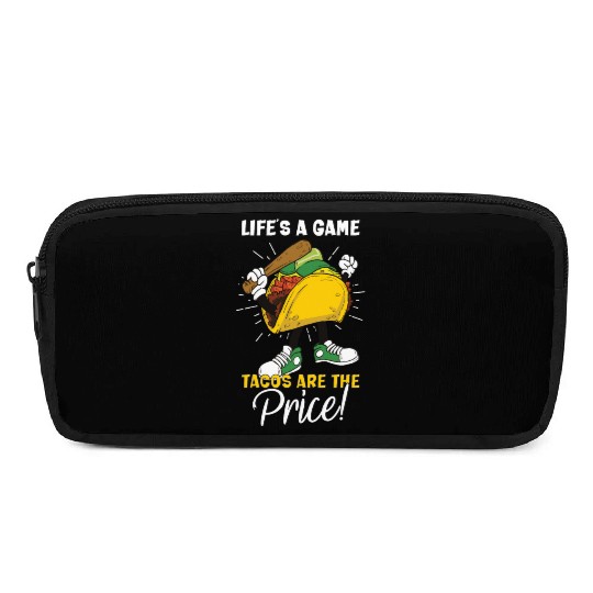 Taco Mexican Food Baseball Card Baseball Player Pencil Cases