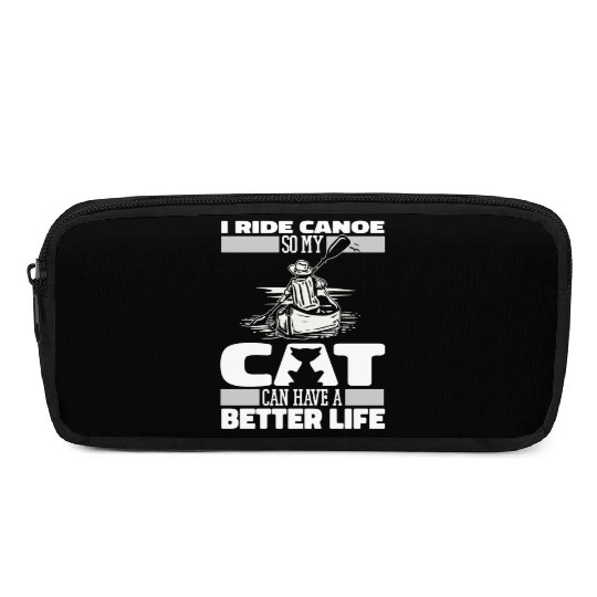 Canoe Canoeing Canoeist Cat Pencil Cases
