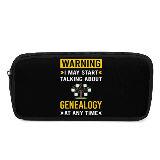 Warning Genealogy Genealogist Pencil Cases