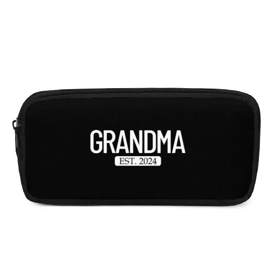 Grandma Est. 2024 New Grandparent Women's Grandma Pencil Cases