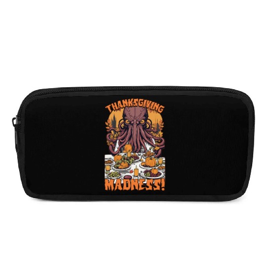 Autumn Feast with Cthulhu - Thanksgiving Madness Pencil Cases