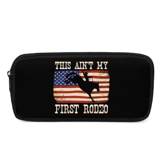 This Ain't My First Rodeo Women Rodeo Cowboy Pencil Cases
