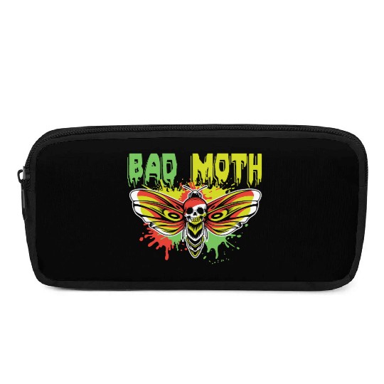 Bad moth | fancy skull colored moth art Pencil Cases